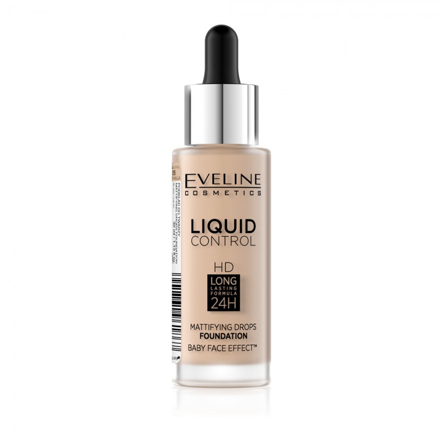 Fond de ten cu Eveline Liquid Control Vanilla Beige Nr. 15 - ml